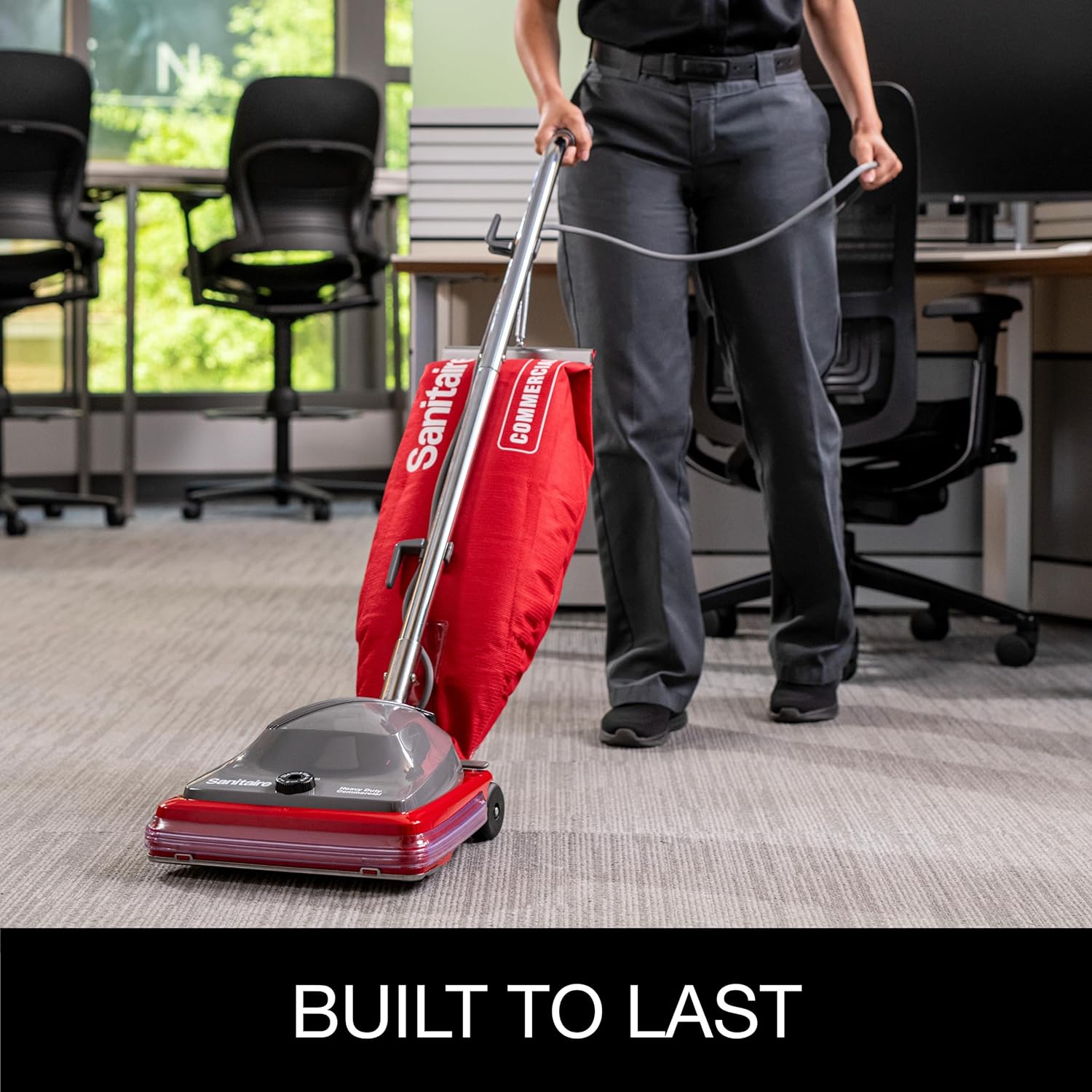 Sanitaire TRADITION Upright Commercial Bagged Vacuum, SC684G Red