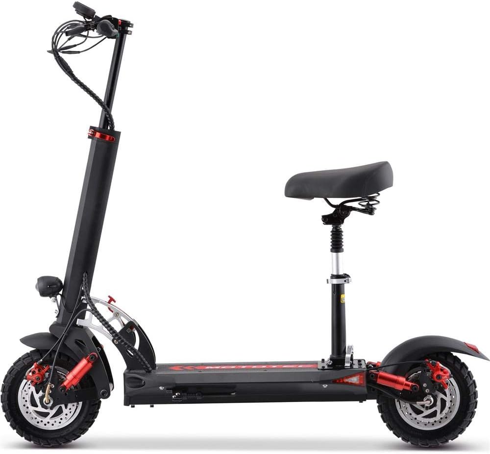 MotoTec Thor 60v 2400w Lithium Electric Scooter Black