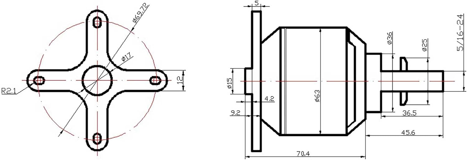 Spektrum Avian 6362-200Kv Outrunner Brushless Motor, SPMXAM4796