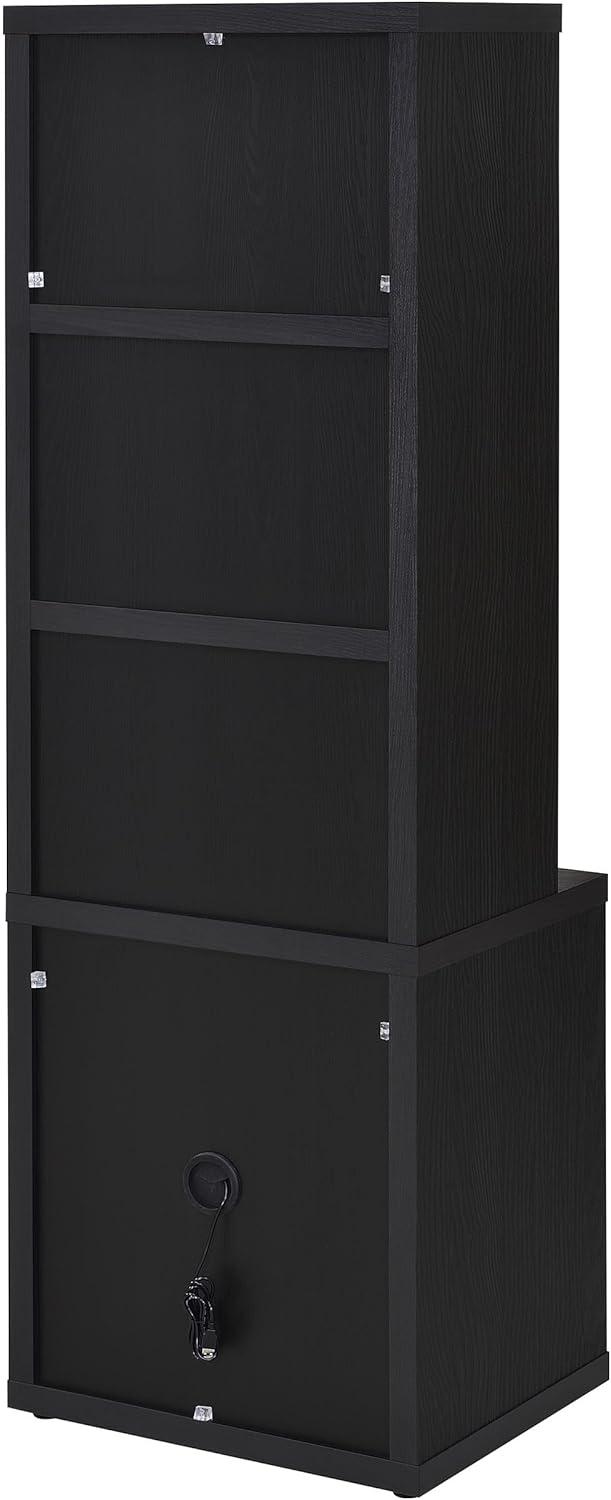 Coaster Home Furnishings Westpark 3-Piece Wall Unit Bookcase Set with USB Black