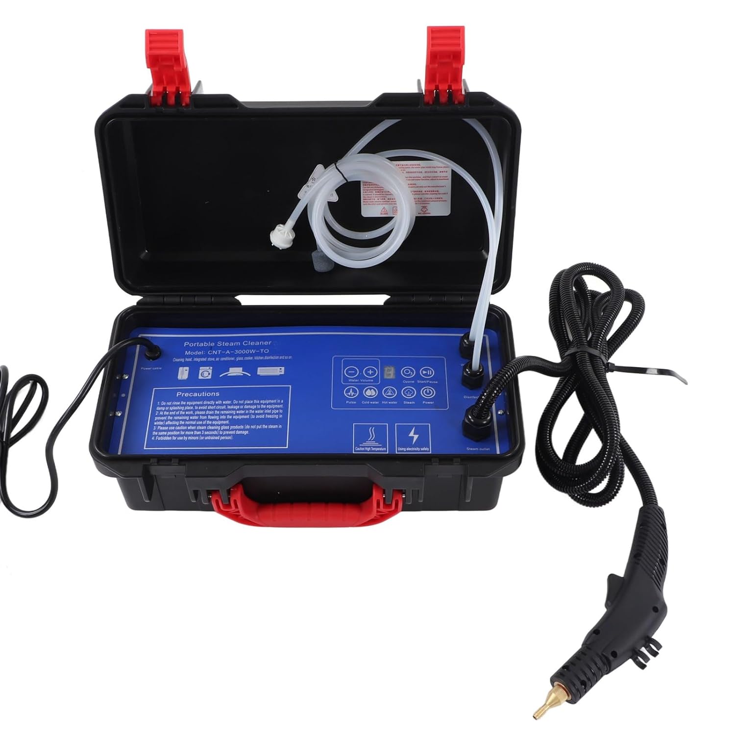 High Pressure Steam Cleaner Easy 300-350KPa 4ft Inlet House Wide Application Furniture Steam Cleaning Machine (1700W US Plug 110V)