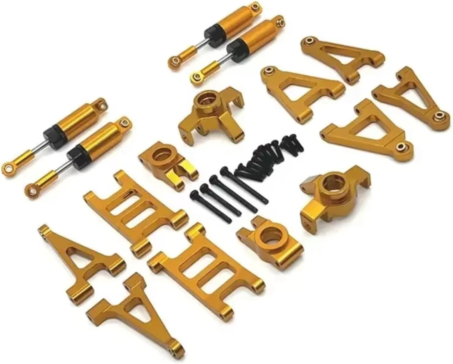 For MJX For Hyper Go 14303 14302 14301 Metal Steering Cup Shock Absorber Set Rc Car Tracked Vehicle Parts And Accessories Replacement Use Rc Steering Cups