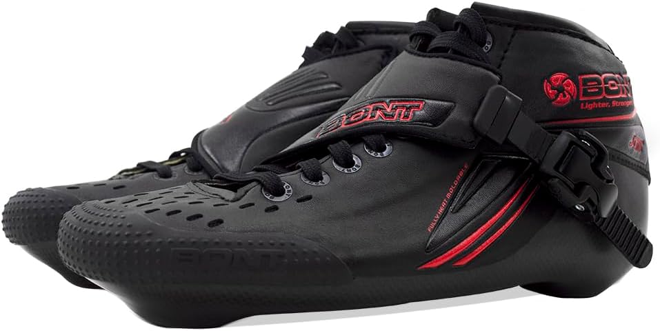 Bont Jet Inline Speed Skates - Vegan, Heat Moldable Racing Package with Carbon Fiber Boot, Elemental Wheels, and ABEC7 Bearings