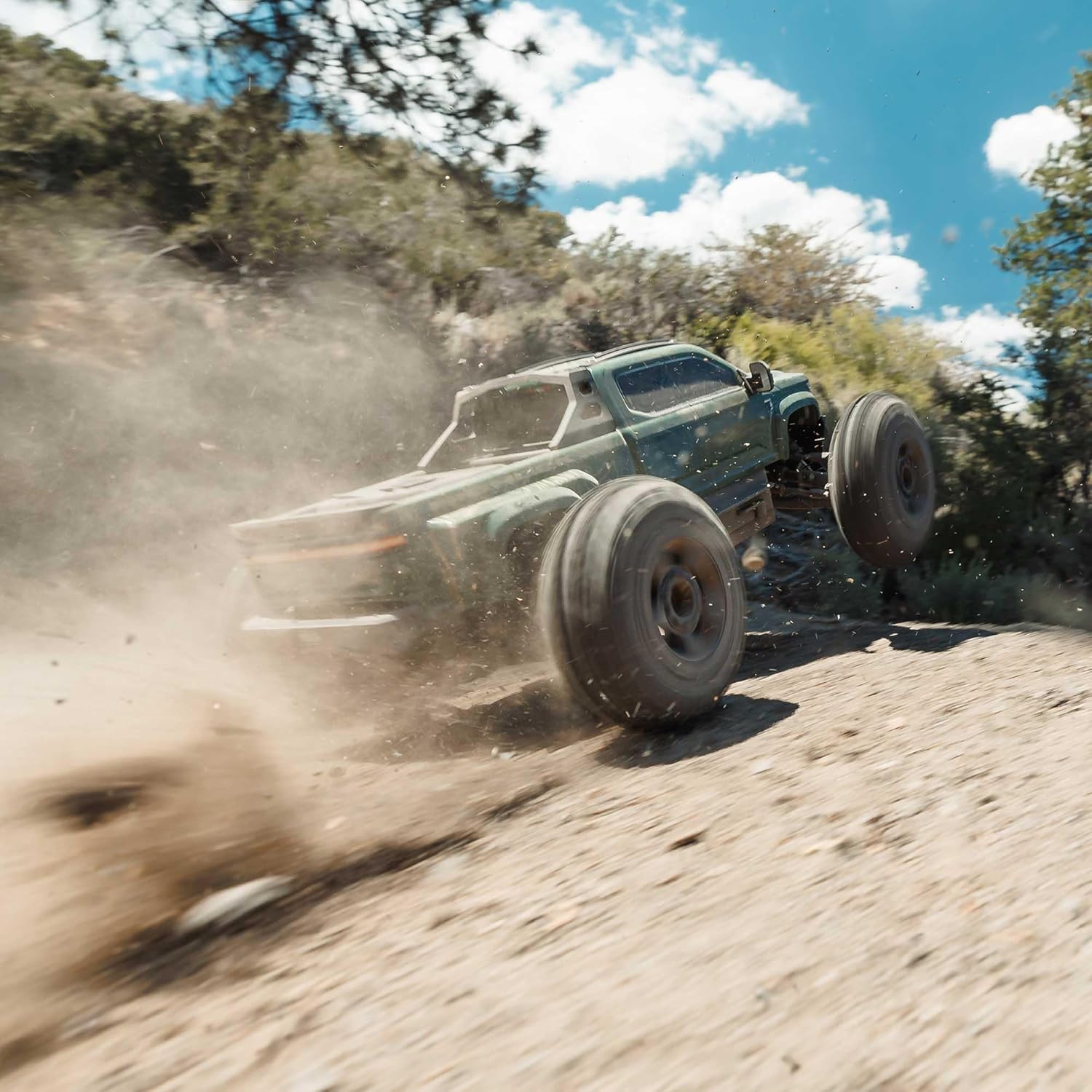 ARRMARC Truck 1/10 Big Rock 4X4 223S BLX BRUSHLESS Street Truck RTR (Batteries and Charger Not Included) with DSC, (Green), ARA4312V4T2