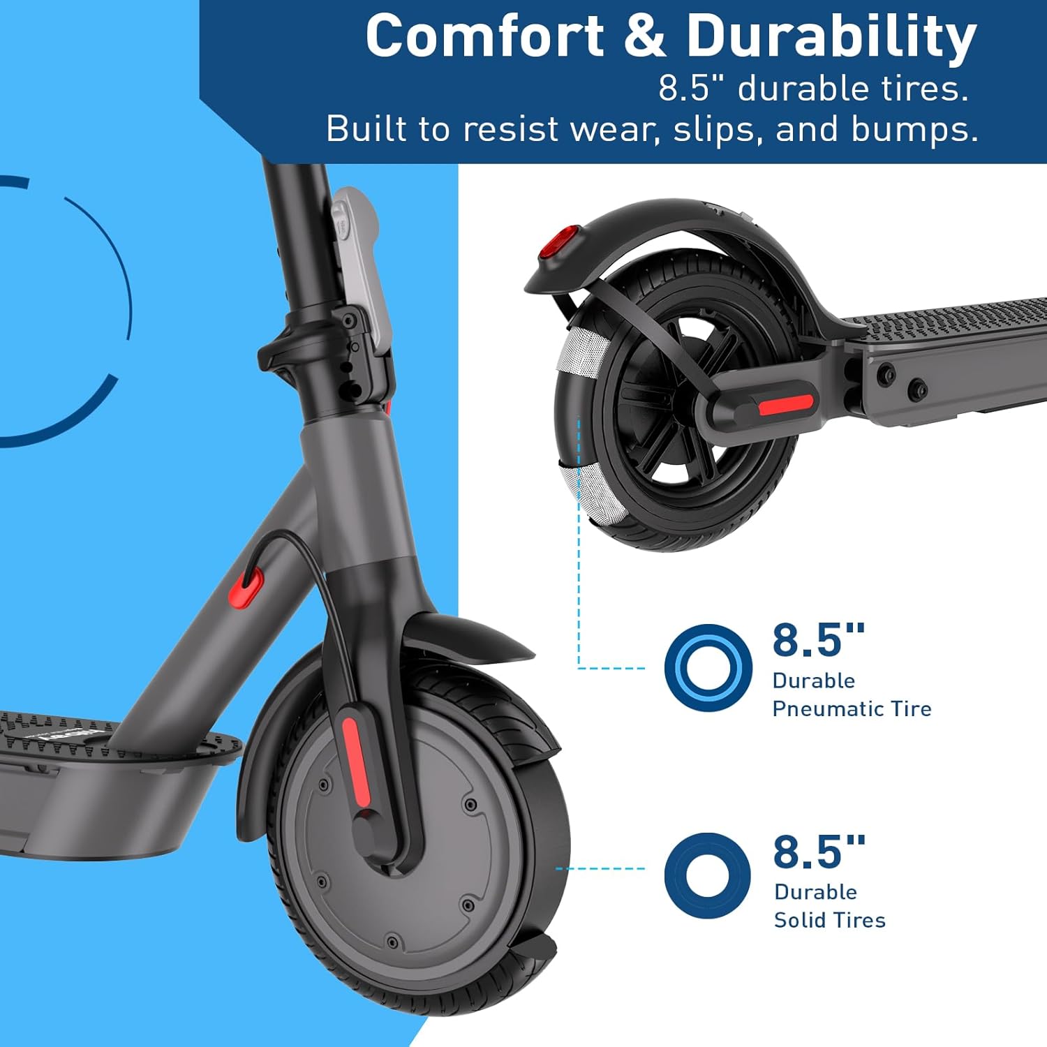 Hiboy S2 Nova Electric Scooter for Adults, 430W Peak Power, Up to 20 Miles Long-Range & 19 MPH, High-Strength Aluminum Body, Portable Folding E Scooter for Commuting with 8.5