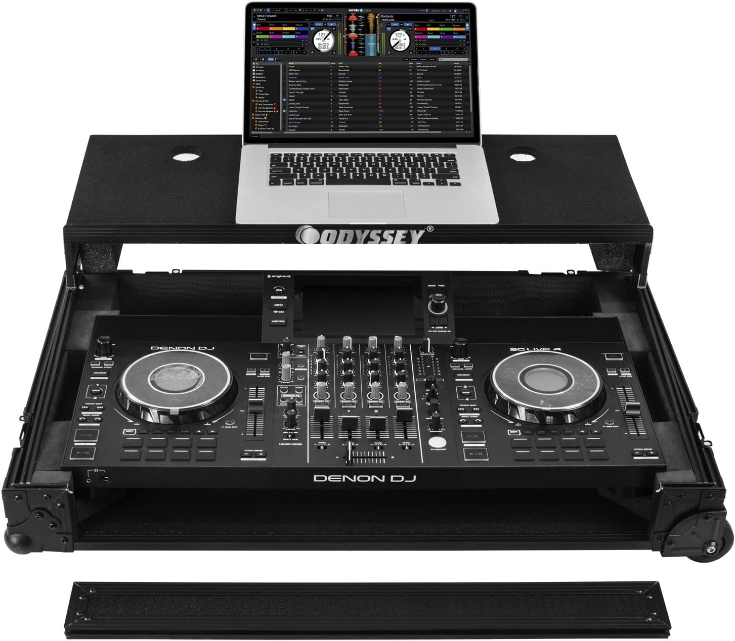 Denon DJ SC LIVE 4 I-Board Flight Case with Glide Style Laptop Platform