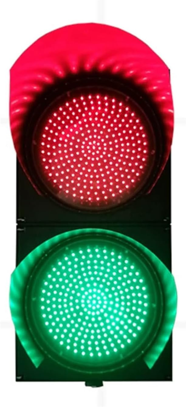 Traffic Light Lamp, Traffic Signal Light, Red/Green Stop and Go Light, Traffic Stop Light, Outdoor Waterproof Indicator Warning Light, for Toll Station, Car Wash, Shopping Mall, Parking Lane(Natural,3