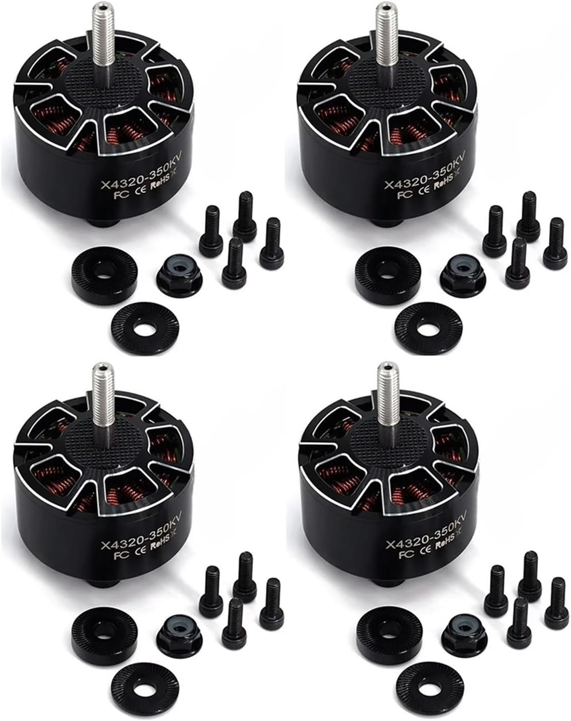 1/4 Piece X4320 350KV brushless Motor(4pc-X4320 350KV)