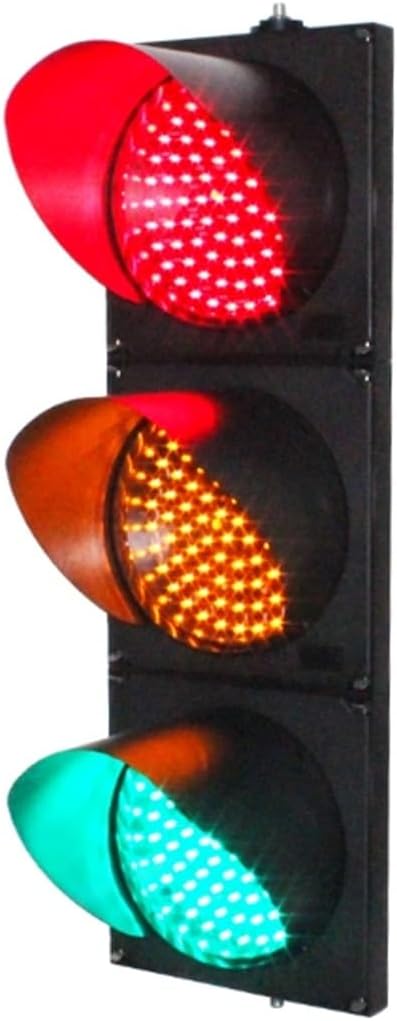 Traffic Light Lamp, Red/Green Stop and Go Light, LED Traffic Stop Light , PC Housing, Traffic Signal Light, Stoplight, Dock Bay Indicator Warning Light, for Road, Decoration(Multi-colored,300mm/11.81i