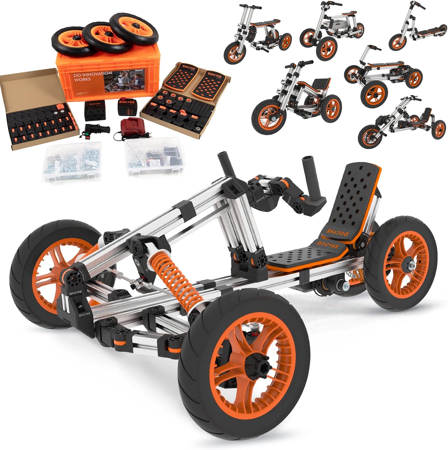 Electric Go Kart Constructibles Over 15 Electric Vehicles Battery Powered for Boys and Girls Kids Electric Ride on Cars Best Gifts for 5 to 18 Year Old Kids,800W brushless Motor.