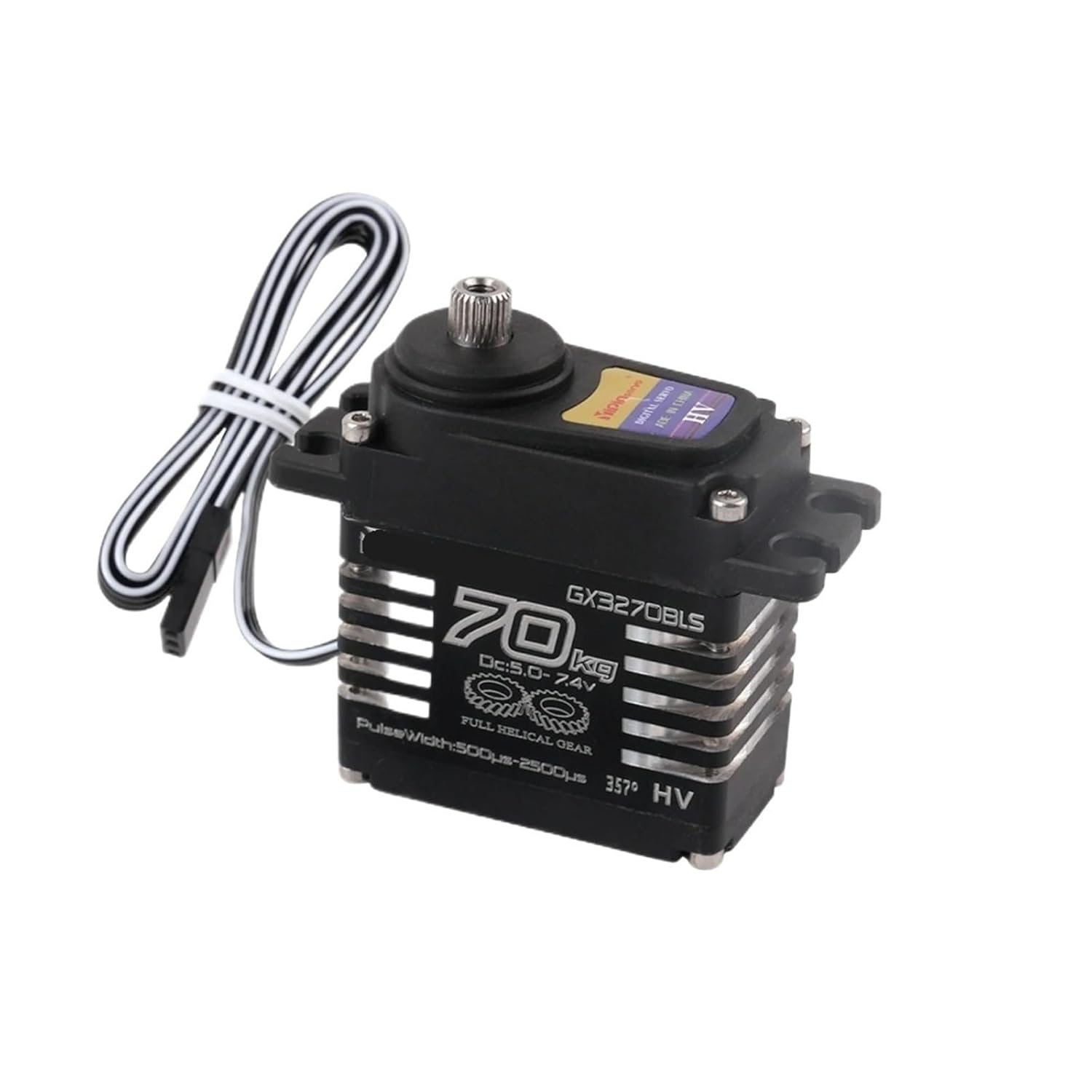 4 pcs 70kg high Torque servo RC Metal Gear brushless Motor 180/270/357/360 Degrees(180 Degree)