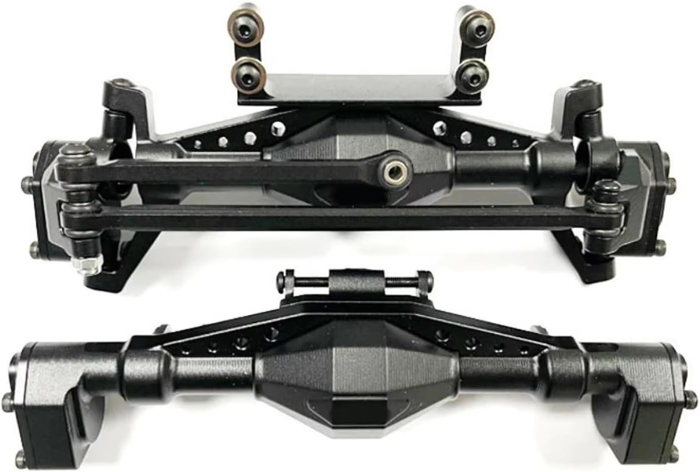 Rc Crawlers Axles For Axial UTB18 1/18 Front Rear Axle Aluminum Alloy RC Car Part Model Accessory Assemble Reapir Upgrade Modified(Black,1set)