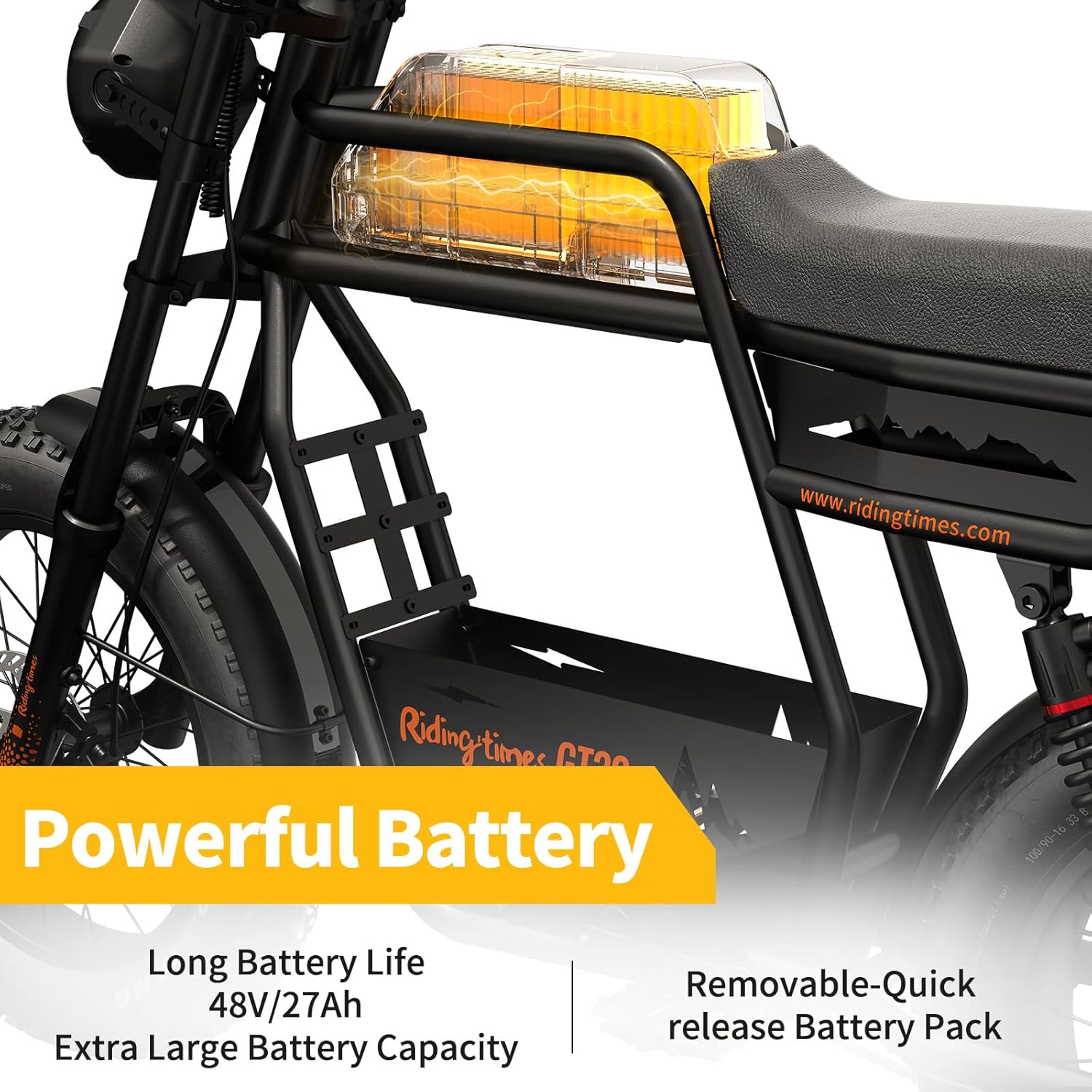 1500W Electric Dirt Bike with Basket for Adults, 20