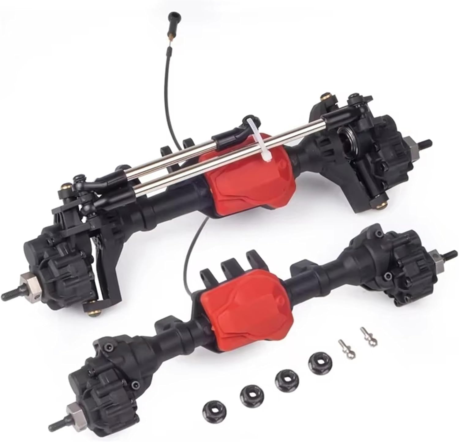 RC Car Parts Compatible with Traxxas for TRX4 1/10 for Rock Crawler Car Replace Upgrades Parts RC Car Metal Front and Rear Portal Axles