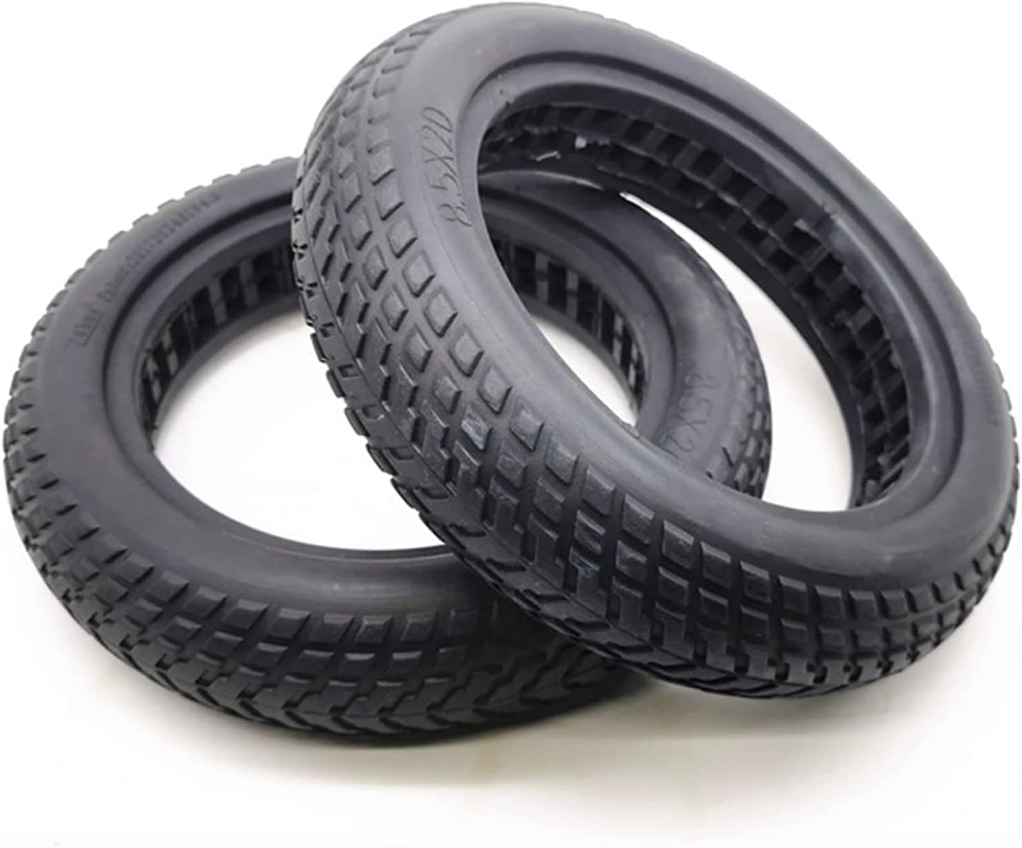 Wheels Scooter Tire, Non-Slip And Wear-Resistant, Durable Explosion-Proof Tubeless Solid Tire, for 8.5 Inch Electric Scooter (Size : 2PCS)