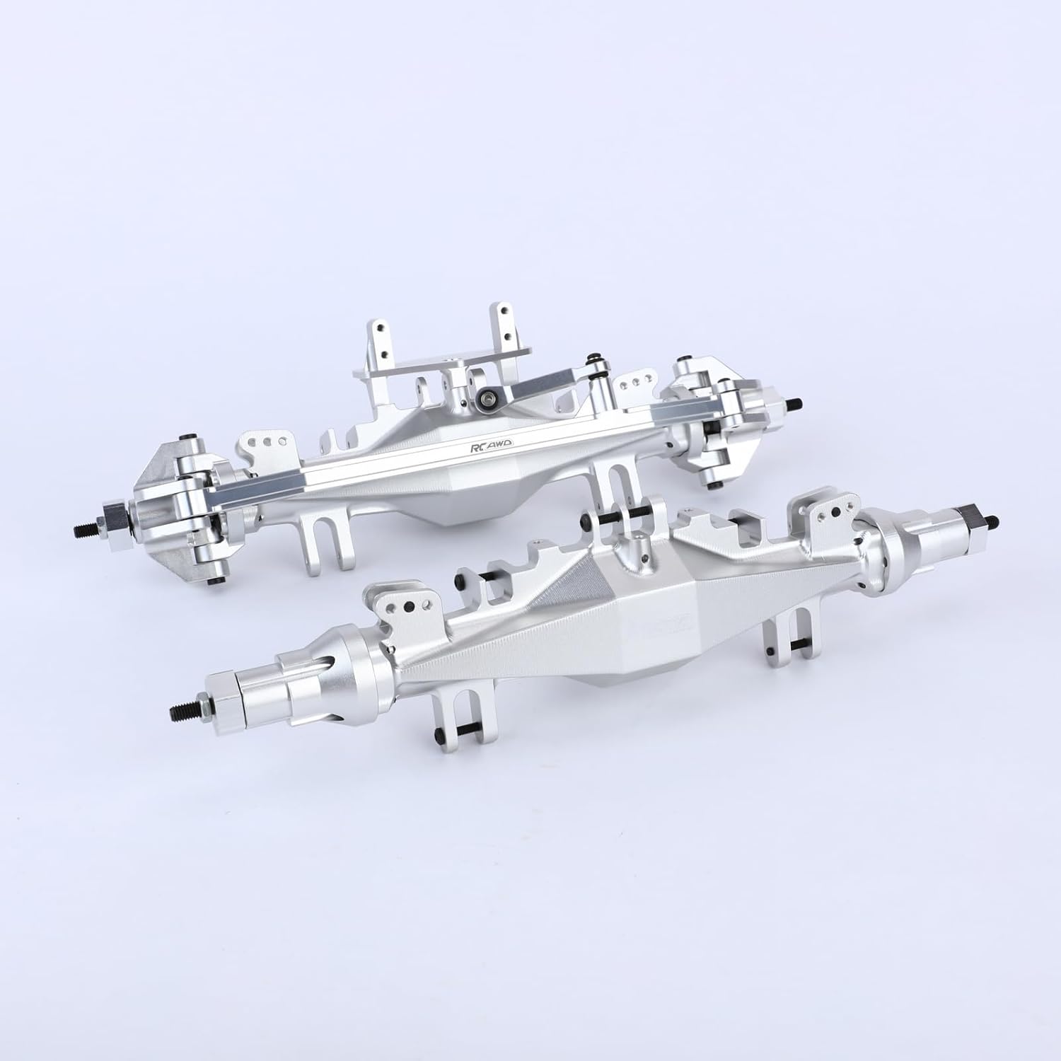 RCAWD 7075 LMT Front & Rear Axle Set, 90% More Durable Housing with 40CrMo Gears & Metal Differential Upgrades Parts for Losi 1/8 Solid Axle #LOS242031#LOS242030