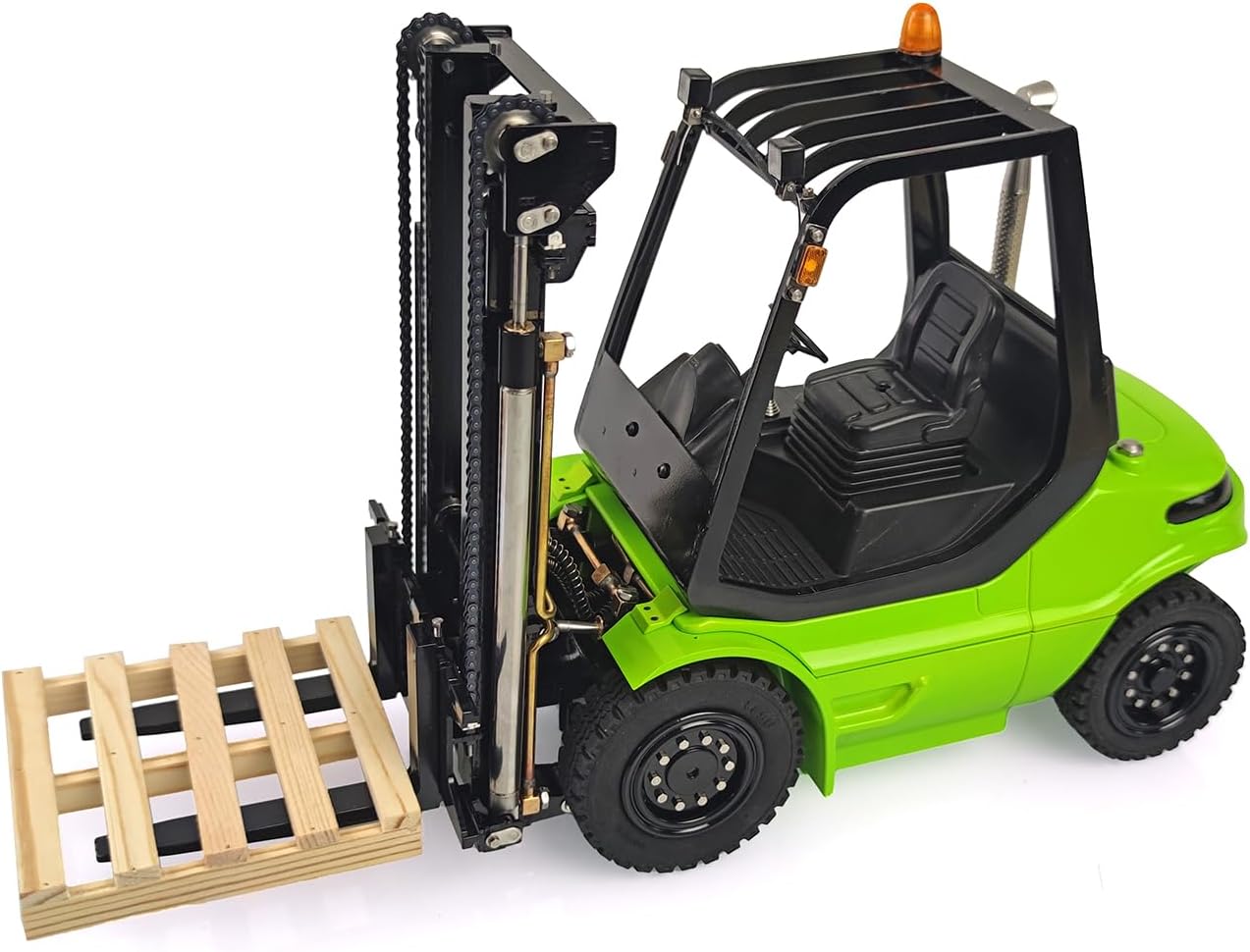 LESU 1/14 RC Hydraulic Forklift Transfer Car RTR Model ESC Motor Servo Light Sound I6S Radio Controller Green