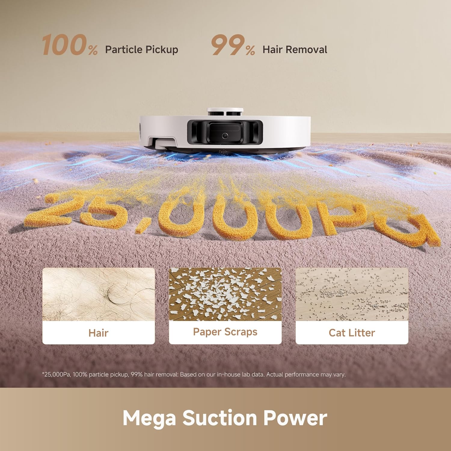 DREAME L40 Ultra Gen 2 Robot Vacuum Cleaner (White) and Mop Pads (4pcs)