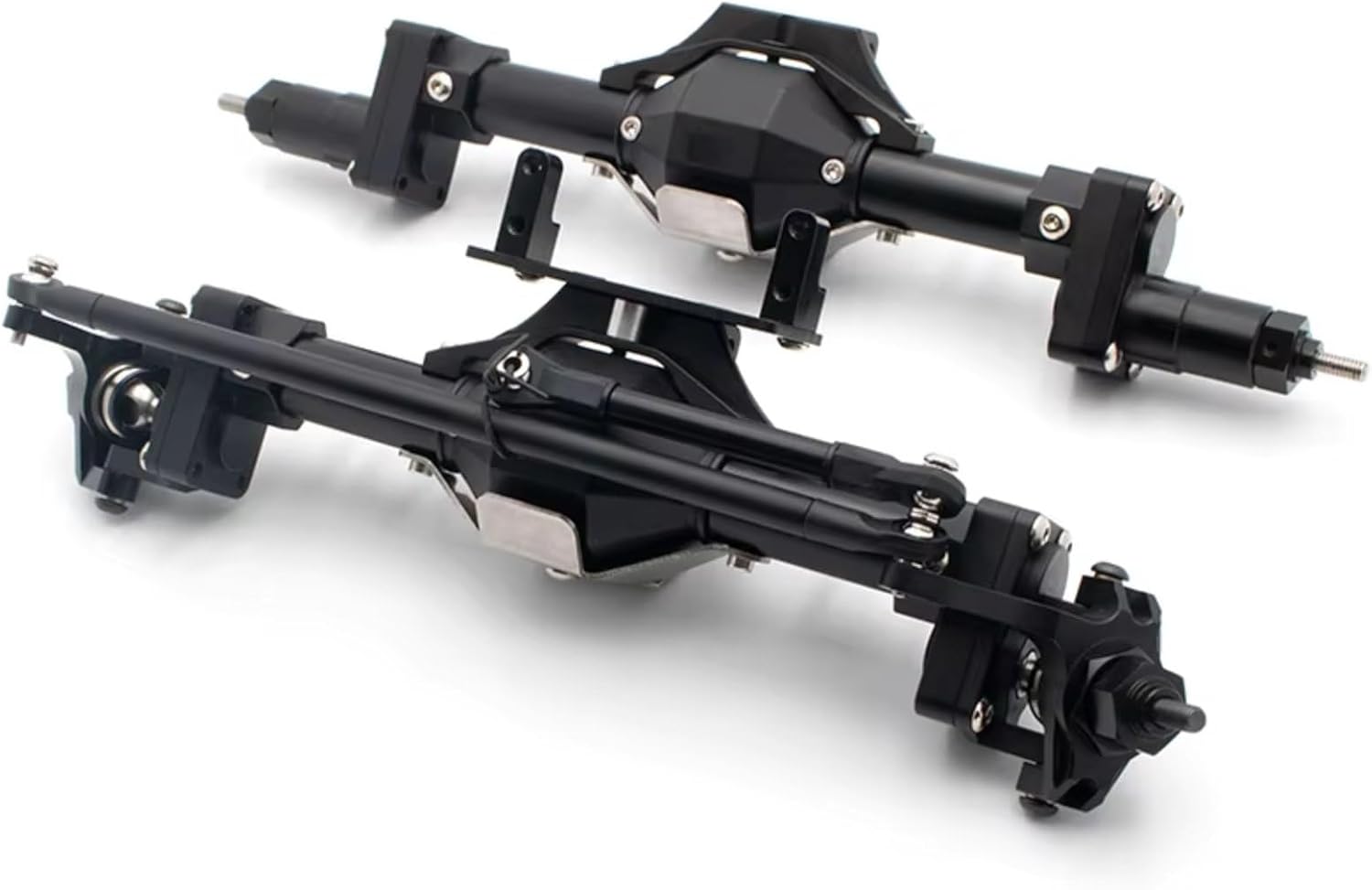 Rc Crawlers Axles For Axial For SCX10 1/10 Metal Axle Widened And Raised Applied DIY Modified Parts RC Remote Control Car Model Accessory Reapir(1set)