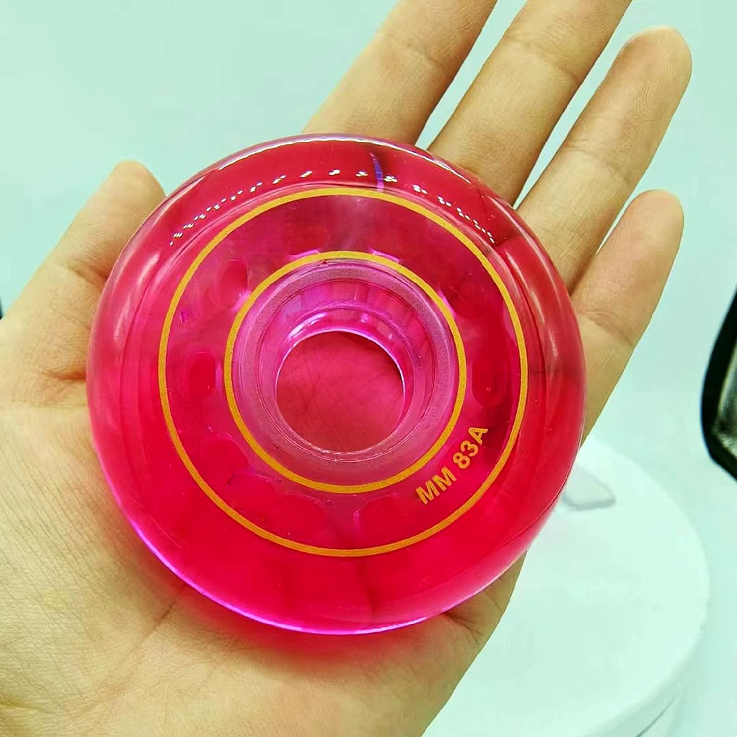 Skate Wheels Replacement, Skateboard Wheels 83A Inline Roller Skate Wheels Indoor for Wear-Resistant PU Wheels Inline Skate Replacement Wheels 72mm, 76mm, 80mm