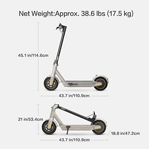Segway Ninebot MAX Series Electric Scooter, Up to 22–28 MPH, Long Rang, Dual Suspension & Braking System, Fast Charging, Scooter for Adults, UL-2272 2271 Certified (G2/G3)