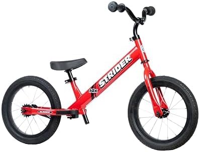 Strider 14x, Balance Bike for Kids 3 to 6 Years - Includes Custom Grips, Padded Seat, Performance Footrest & All-Purpose Tires - Easy Assembly & Adjustments