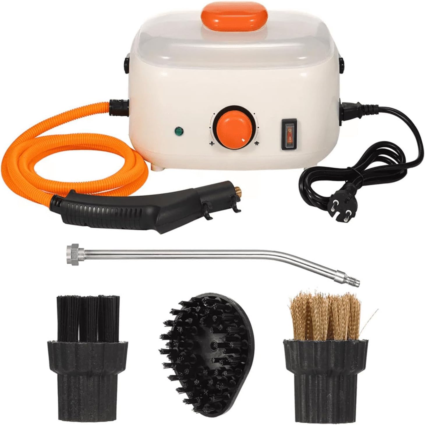 High Pressure Portable Handheld Steam Cleaner with 3 Brush Heads Elbow Nozzle,6 Adjustable Levels, Ideal for Kitchen, Sofa,Home Bathroom Cleaning