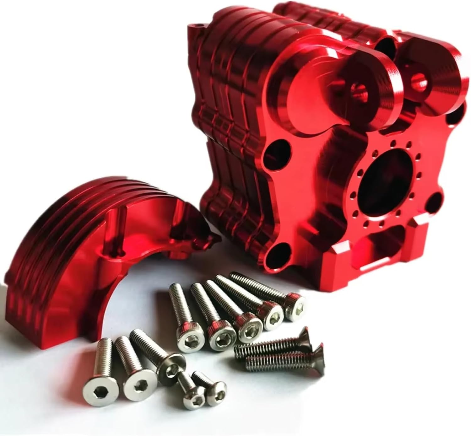 RC Crawlers Spare Parts for Arrma 8S for Kraton for Outcast ARA310930 1/5 Aluminum Center Gearbox Car Upgrade Parts Repair Accessorie(Silver)