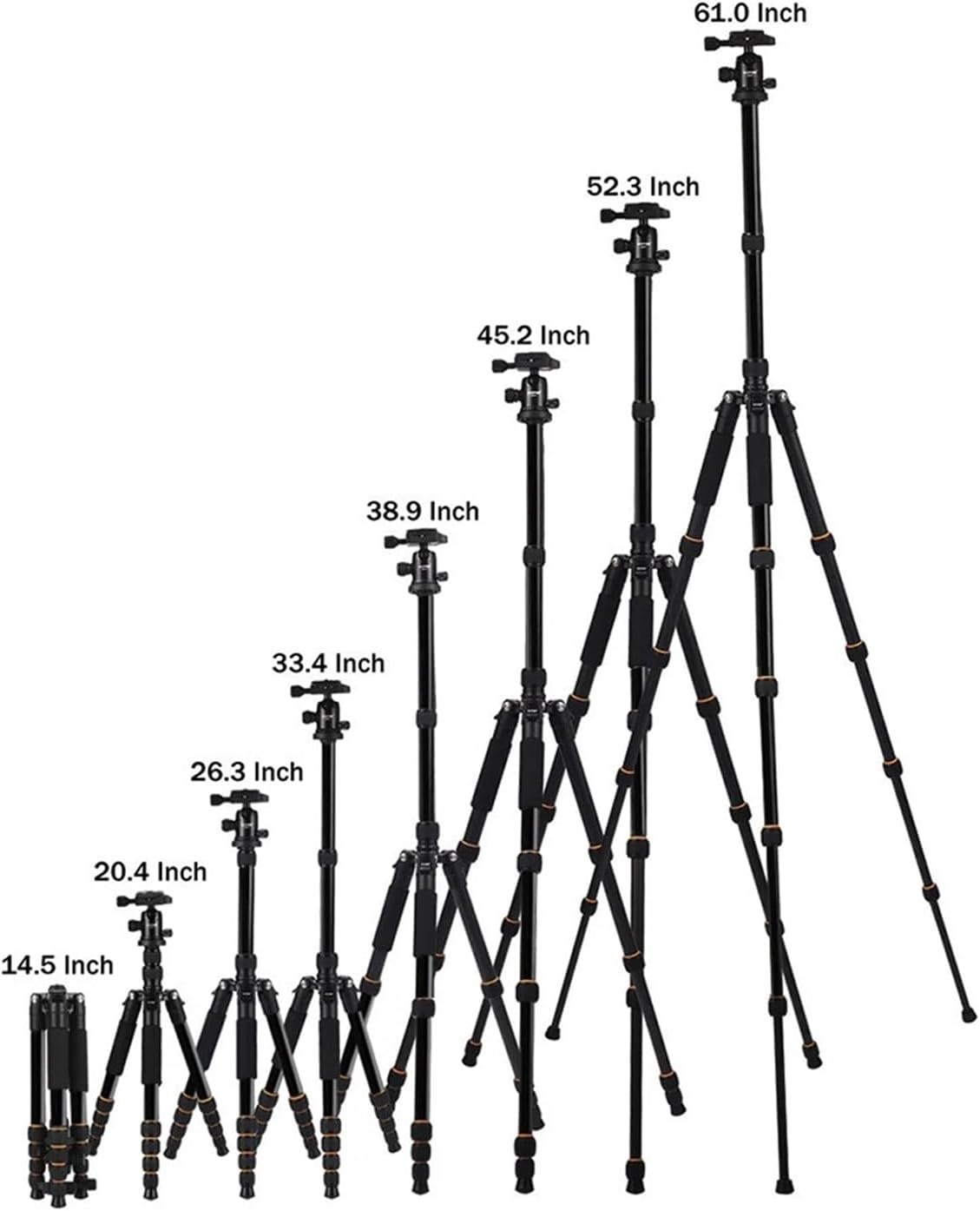 Aluminum Portable Professional Travel Camera Tripod Q666 Monopod Ball Head