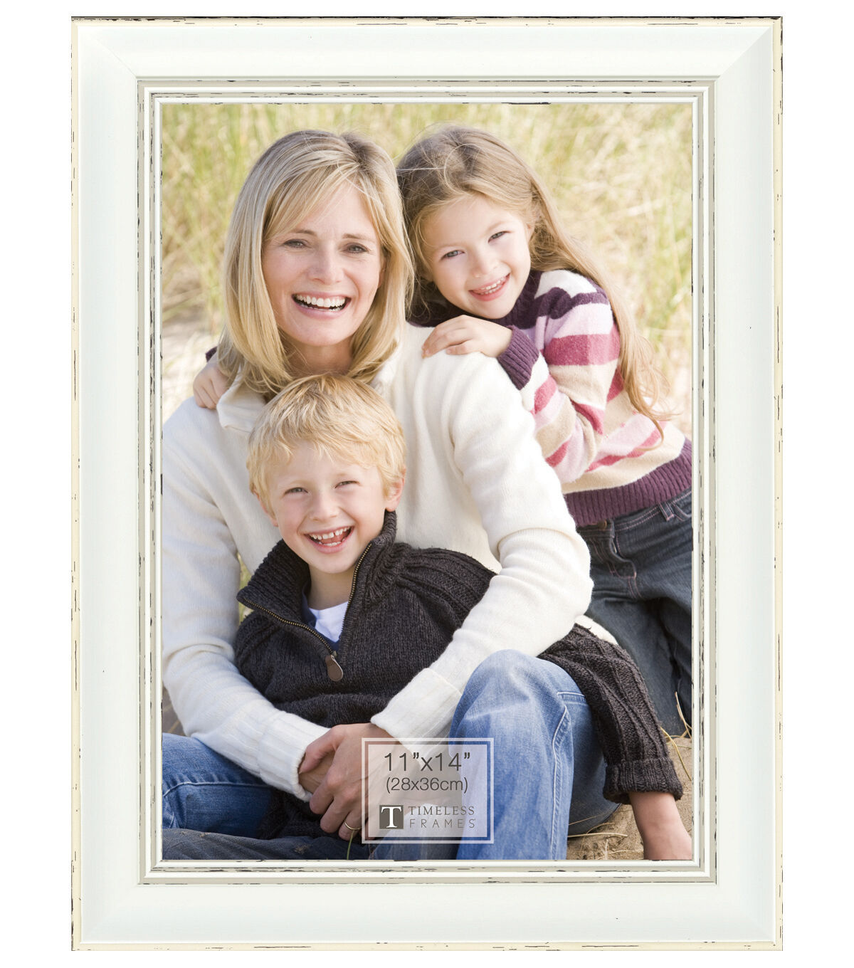 Timeless 11x14 Della White Picture Frame
