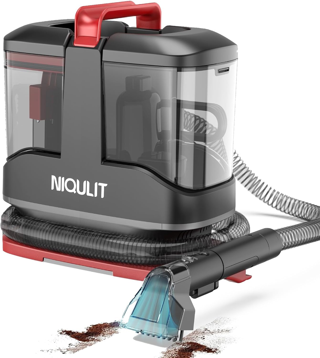 Portable Carpet Cleaner - Strong Suction for Rug, Couch, Car, Pet Stain, Furniture Cleaner for Home