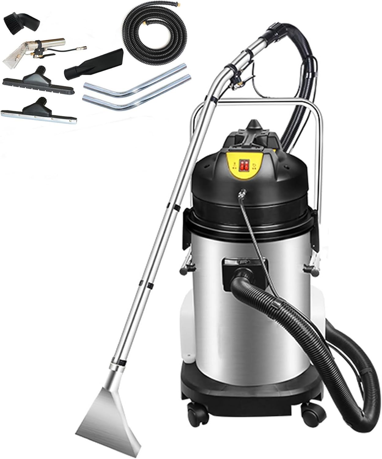 INTSUPERMAI Carpet Cleaning Machine Commercial Extractor Wet/Dry Vaccum Cleaner 3 in 1 30L Capacity Floor Cleaner 1000W