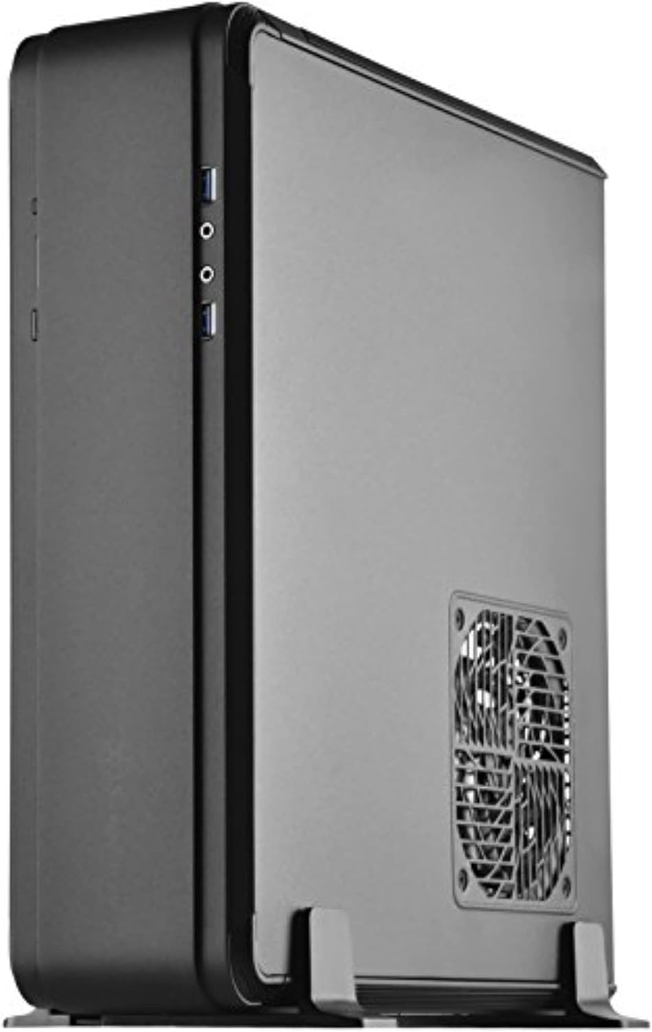 Silverstone Technology SST-FTZ01B-E Aluminum Unibody ITX Small Form Factor Computer Case with PCI-E Riser and ATX PSU Support Black