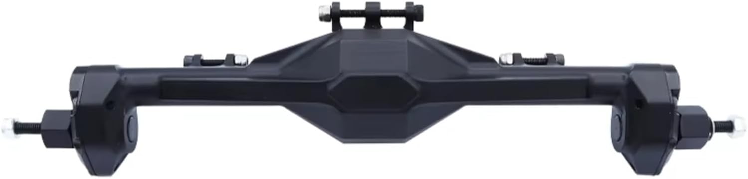 Rc Crawlers Axles For Axial For SCX10 II For RGT 86100 90046 1/10 Front Rear Portal Axle CNC Machined Aluminum Integrated Anodized RC Crawler Car(Black,1set)