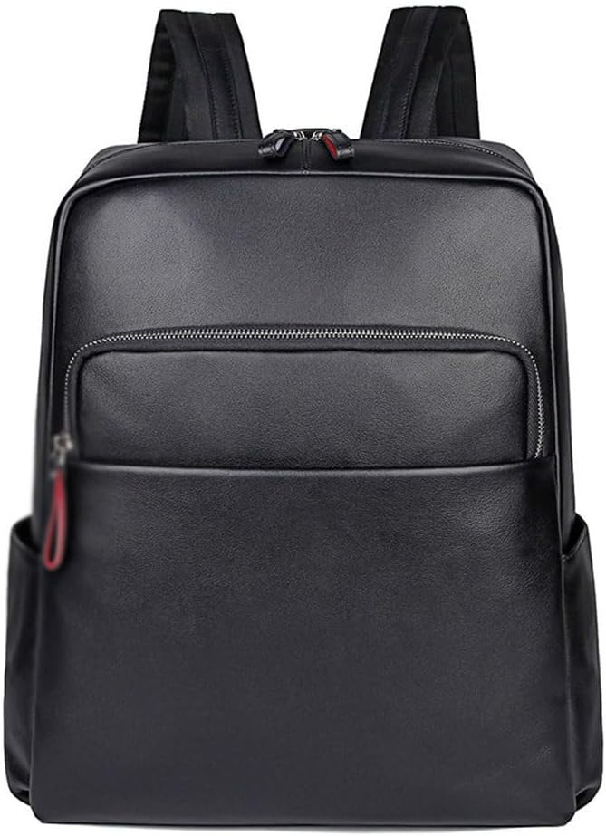 HBJWOV Leisure business men's leather shoulder bag with cowhide napa pattern computer backpack