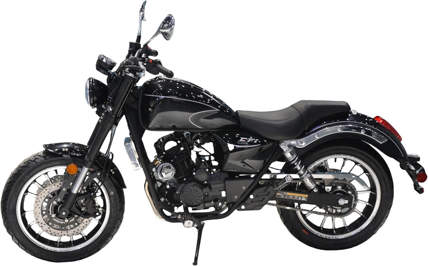 HHH 250cc Motorcycle 6 Speed EFI Fuel Injection Bike Street Bike Motorscooter (Black)