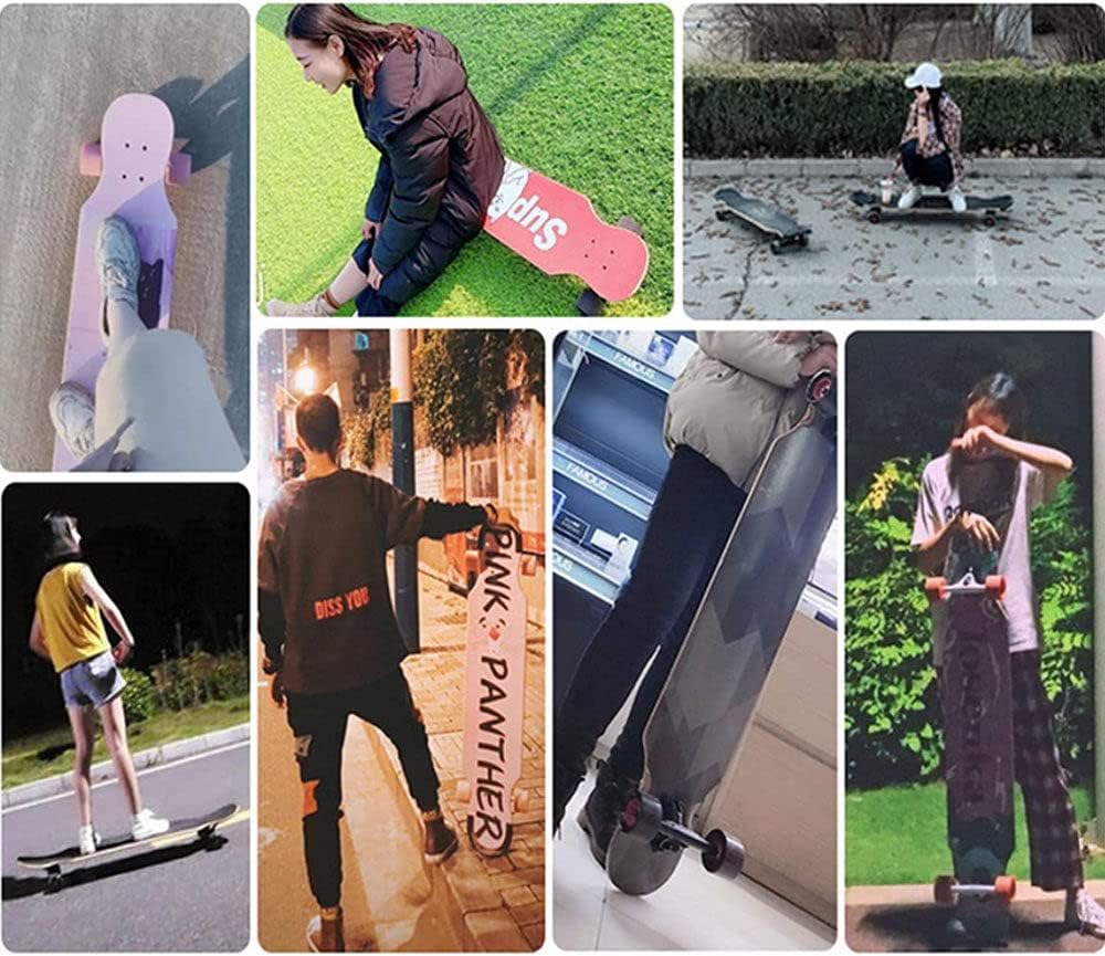 Skateboard, Long Boards Skateboard, Complete Board 31 X 8 Inch Skateboards with, for Children, Adolescents and Adults, Load 150kg,b
