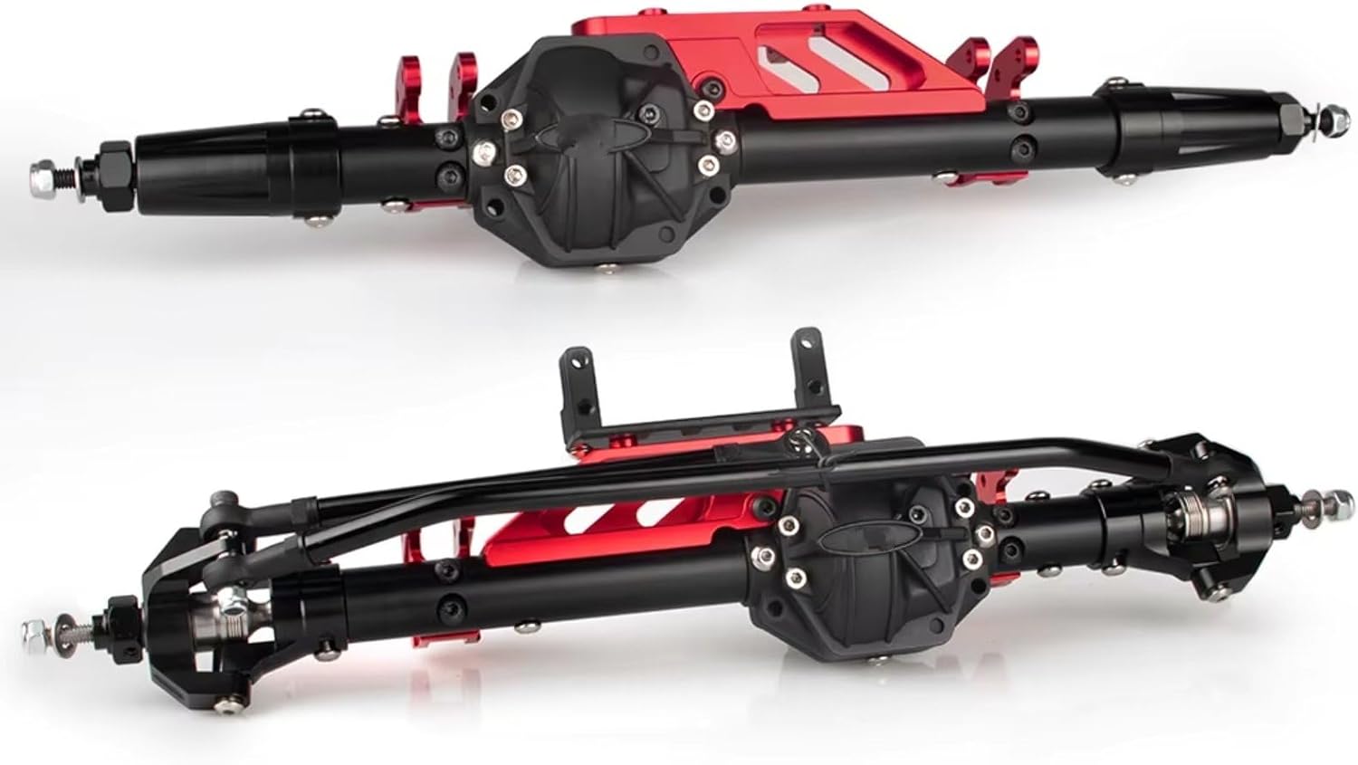 Compatible with Axial for Wraith RC Crawler Car Upgrades Parts Accessories CNC Aluminum Front and Rear Axle Set RC Front and Rear Axle