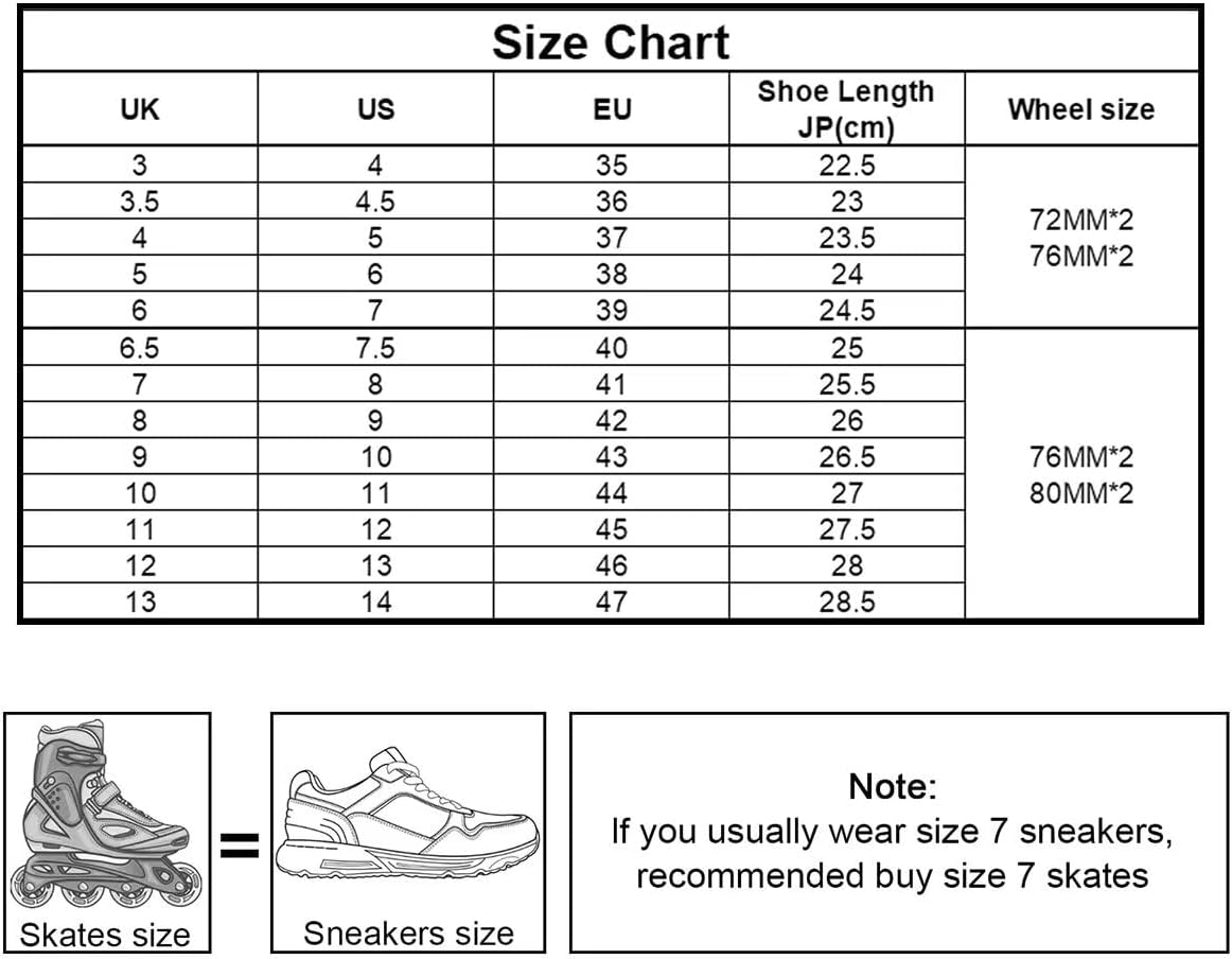Inline Racing Skate for Men and Women 4 Wheel Single Row Fancy Roller-Skates Professional Club Stunt Fitness Outdoor Indoor