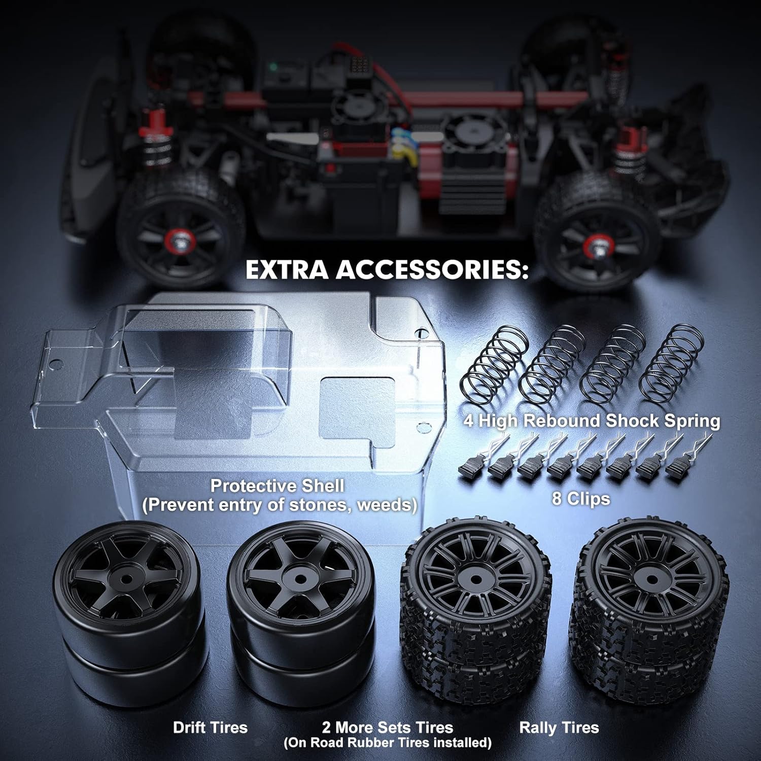 HYPER GO H16BM X 14301 Brushless 42 Mph Fast RC Cars for Adults, Hobby Off-Road RC Truck, RTR Drift Remote Control Car