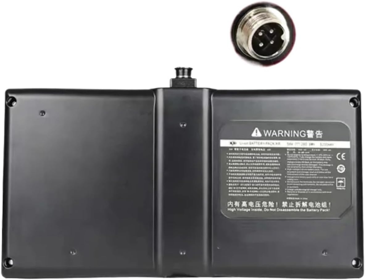 54V-63V 4400mAh 3pin/4pin Battery, Tested Rechargeable，Compatible for Ninebot Mini PRO Electric Scooter Balance Car Battery Pack BMS Connection APP(4-pin Port Battery)