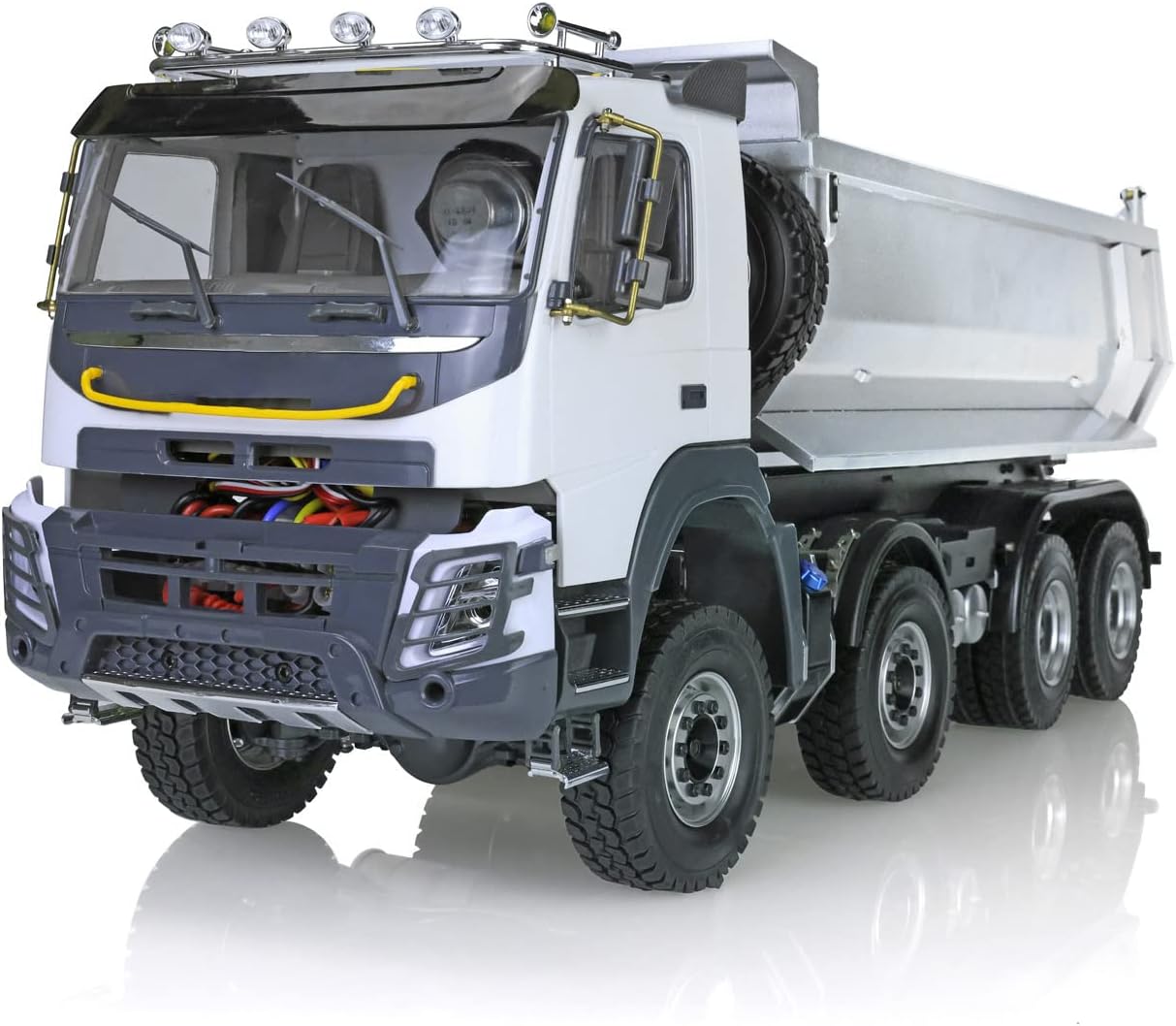 JDM 8 * 8 RC Hydraulic Dumper Truck 1/14 Metal 2Speed Differential Axle RC Heavy Equipment