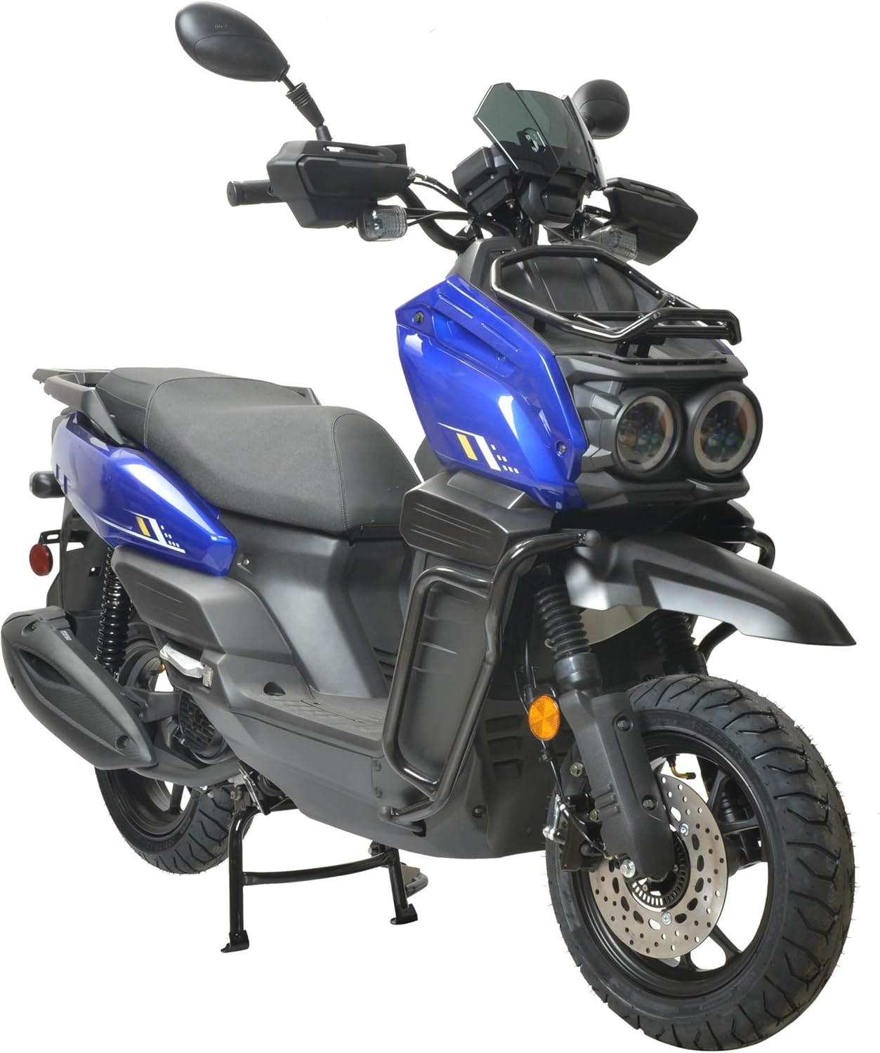 HHH Tank 150 Moped Gas 150cc Scooter 150cc Motorcycle Automatic Adult Bike with 12