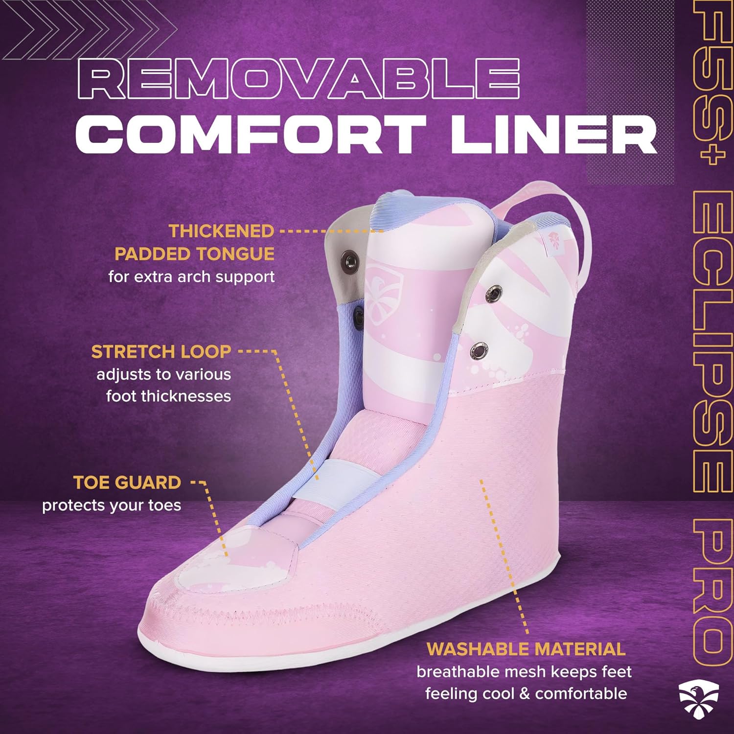 Flying Eagle FS5+ Eclipse Pro Adult Inline Skates - Outdoor Urban Inline Roller Skates Adults, Freeskates, Outdoor Skate Roller Adult, Slalom Skate, Skating Shoes