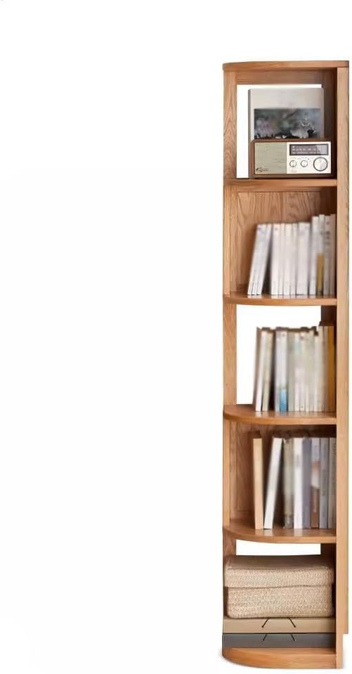 YOUQUEEN Book Shelf Solid Wood Corner Bookshelf Corner Storage Rack Home Bookcase Multi-Layer Storage Rack Floor-Standing Triangle Cabinet Bookshelves and Bookcases