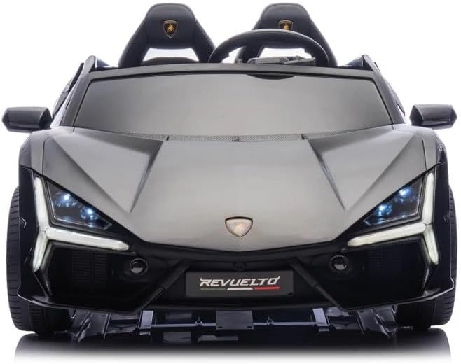 24V / 9 MPH Revuelto Two-Seater Kids Ride On Car – Black