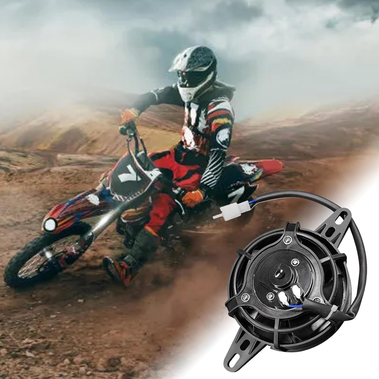 Electric Fans for Radiators Water Cooled Fan Dc Motorcycle Radiator Cooling Outlet Fan Water Cooling Oil Accessories for Nc250Cc Motorcycle