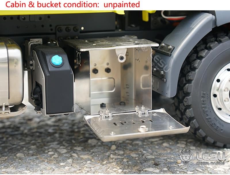 LESU 1/14 4 * 4 RC Hydraulic Dumper Tipper Truck Model Motor ESC Servo Light Sound Sets​