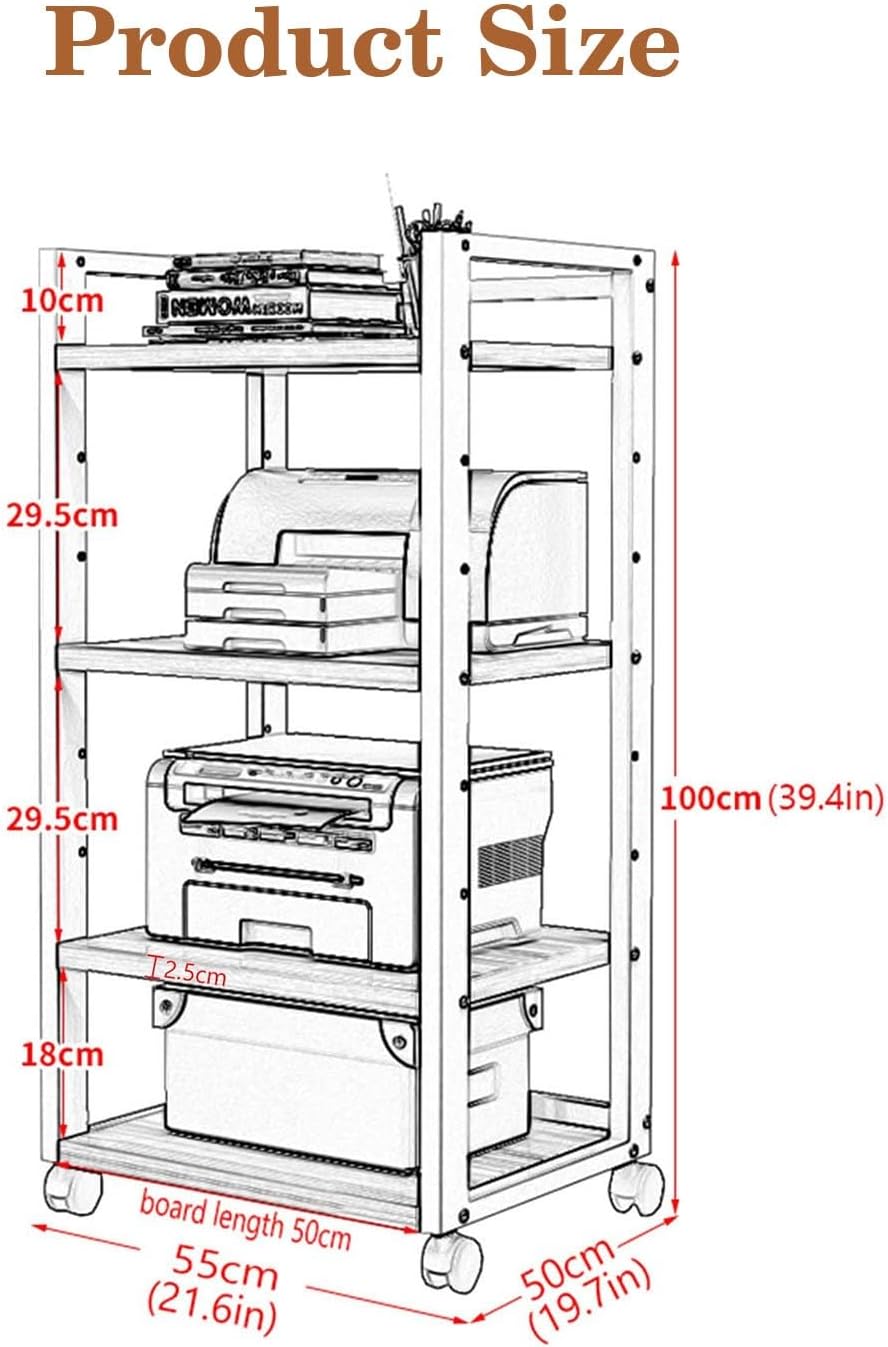 YLQFGUVWK 4-Tier Removable Audio AV Media Stand