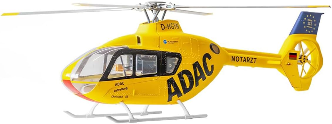 FLYWING EC135 470-Class 2.4G 6CH RC Helicopter Model for 16+, Detachable 4 Rotor Blades with ACE Flight Controller and Beidou GPS(RTF Version/Mode 1/Mode 2 Switchable)